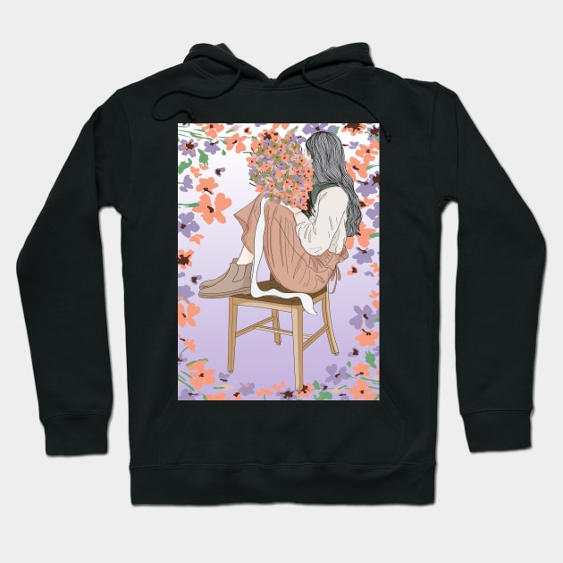 Flower bouquet Hoodie by LittleNippon